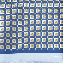 Dark And Light Blue Double Silk Scarf
