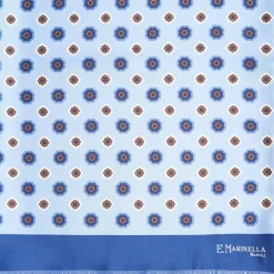 Dark And Light Blue Double Silk Scarf