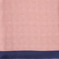 Dark Blue And Pink Double Silk Scarf