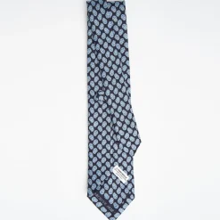 Dark Blue Archivio Collection Silk Tie 1938-1-02