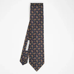 Dark Blue Archivio Collection Silk Tie 1932_01