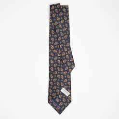 Dark Blue Archivio Collection Silk Tie 1932_01