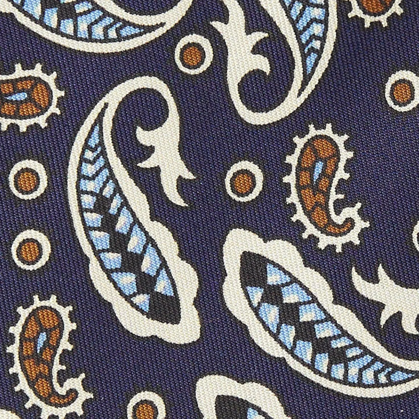 Dark Blue Archivio Collection Silk Tie 1930-1-01