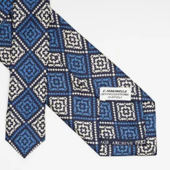 Dark Blue Archivio Collection Silk Tie 1982_01