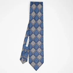Dark Blue Archivio Collection Silk Tie 1982_01