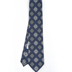 Dark Blue Archivio Collection Silk Tie 1988-01