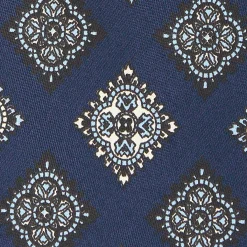 Dark Blue Archivio Collection Silk Tie 1988-01
