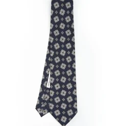 Dark Blue Archivio Collection Silk Tie 1984-01