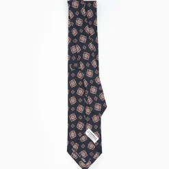 Dark Blue Archivio Collection Silk Tie 1984-02