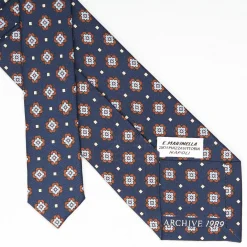 Dark Blue Archivio Collection Silk Tie 1989-02