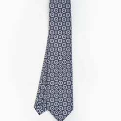 Dark Blue Archivio Collection Silk Tie 1985-01