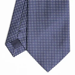 Dark Blue Ceremonial Jacquard Silk Tie