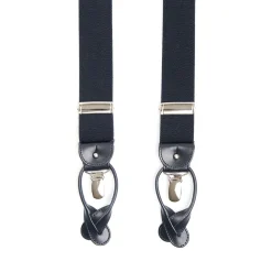 Dark Blue Plain Colour Braces