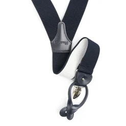 Dark Blue Plain Colour Braces