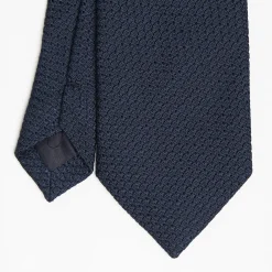 Dark Blue Sartorial Granadine Silk Tie