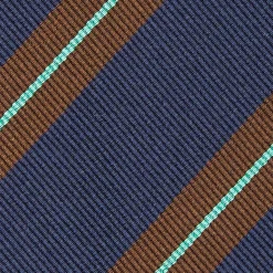 Dark Blue Sartorial Striped Silk Tie