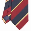 Dark Blue Sartorial Striped Silk Tie