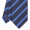 Dark Blue Sartorial Striped Silk Tie