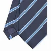 Dark Blue Sartorial Striped Silk Tie