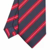 Dark Blue Sartorial Striped Silk Tie