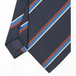 Dark Blue Sartorial Striped Tie