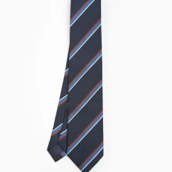 Dark Blue Sartorial Striped Tie
