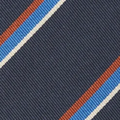 Dark Blue Sartorial Striped Tie