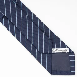 Dark Blue Sartorial Striped Tie