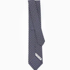 Dark Blue Sartorial Tie - Small Designs