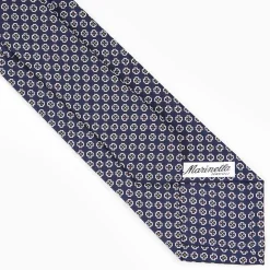 Dark Blue Sartorial Tie - Small Designs