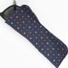 Dark Blue Silk Glasses Case