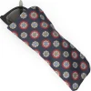Dark Blue Silk Glasses Case