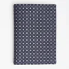 Dark Blue Vertical Wallet In Silk And Leather