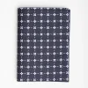 Dark Blue Vertical Wallet In Silk And Leather