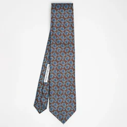 Dark Brown Archivio Collection Silk Tie 1936_04