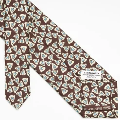 Dark Brown Archivio Collection Silk Tie 1952-1-04