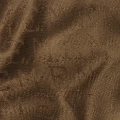 Dark Brown Em Logo Wool And Silk Stole