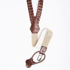 Dark Brown Leather Braces