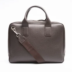 Dark Brown Leather Briefcase