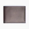 Dark Brown Leather Horizontal Wallet