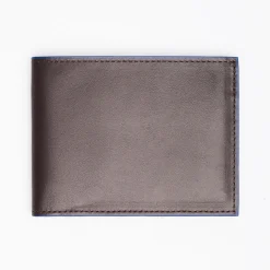 Dark Brown Leather Horizontal Wallet