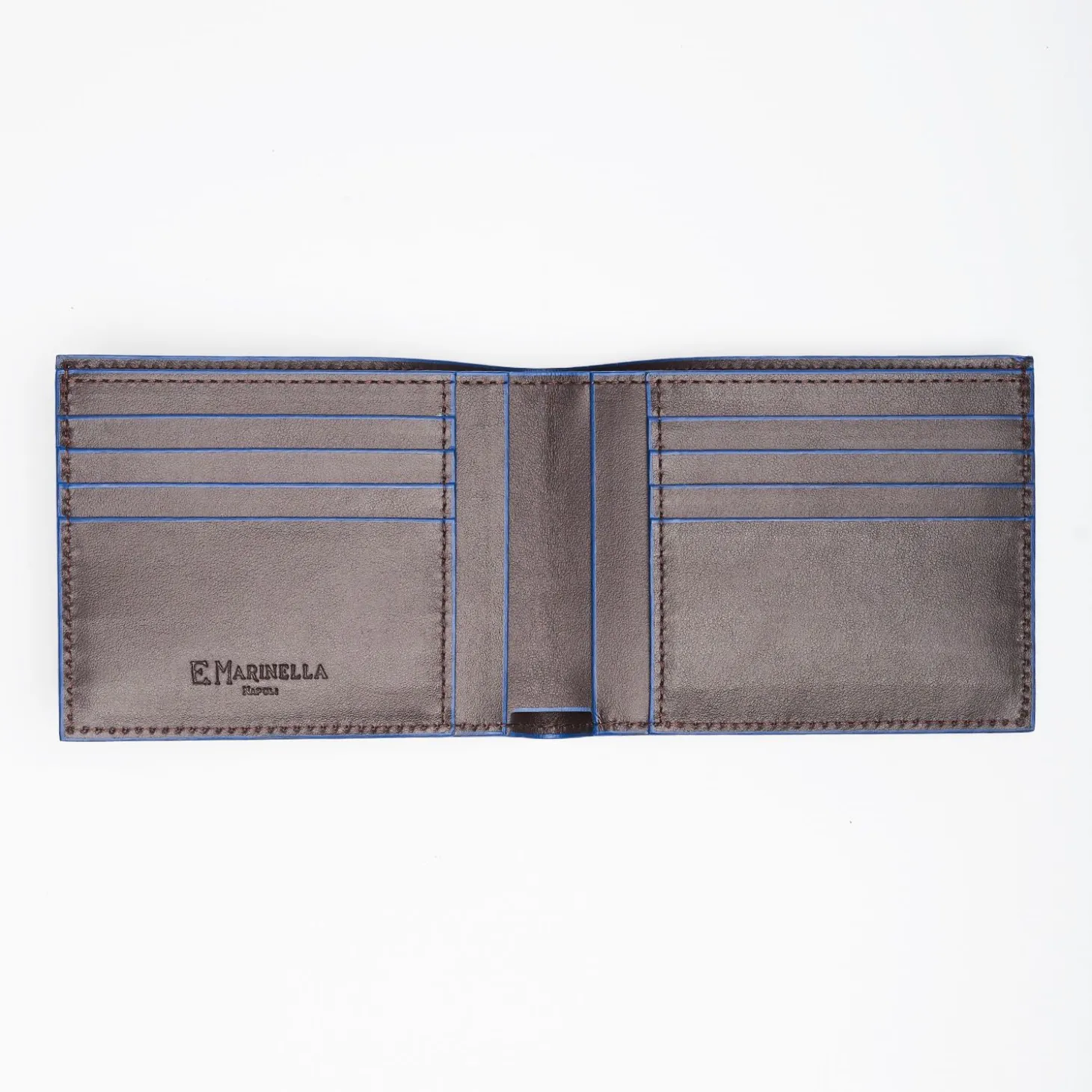 Dark Brown Leather Horizontal Wallet