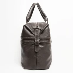 Dark Brown Leather Travel Bag
