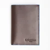 Dark Brown Leather Vertical Wallet