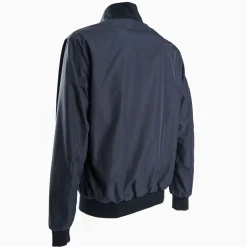Dark Brown Reversible Suede Leather And Nylon Jacket
