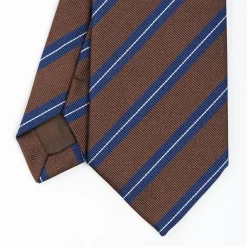 Dark Brown Sartorial Striped Tie
