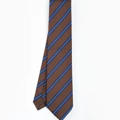 Dark Brown Sartorial Striped Tie