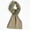 Dark Green And Light Brown Cashmere Neck Warmer