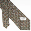 Dark Green Archivio Collection Silk Tie 1985-04