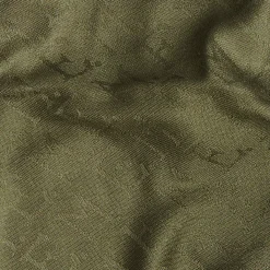 Dark Green Em Logo Wool And Silk Stole